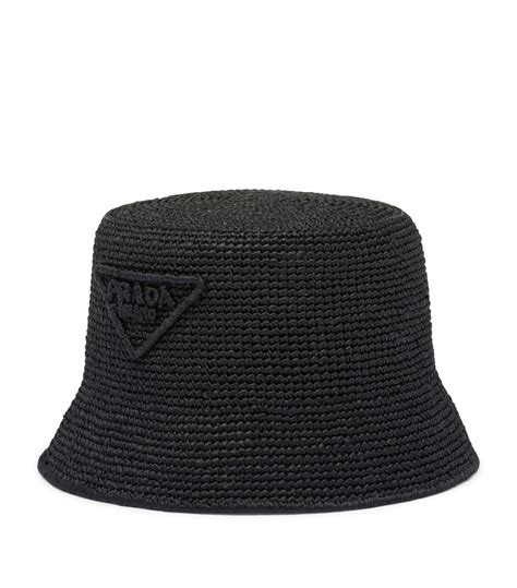 prada occeanpper hat|Black Crochet Bucket Hat .